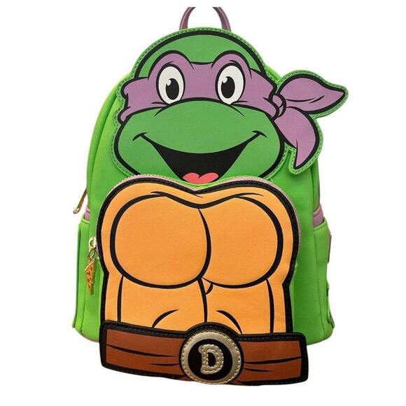 Loungefly Donatello Ninja Turtle Cosplay Mini Backpack Pizza Crime Fighter NWT main image 7